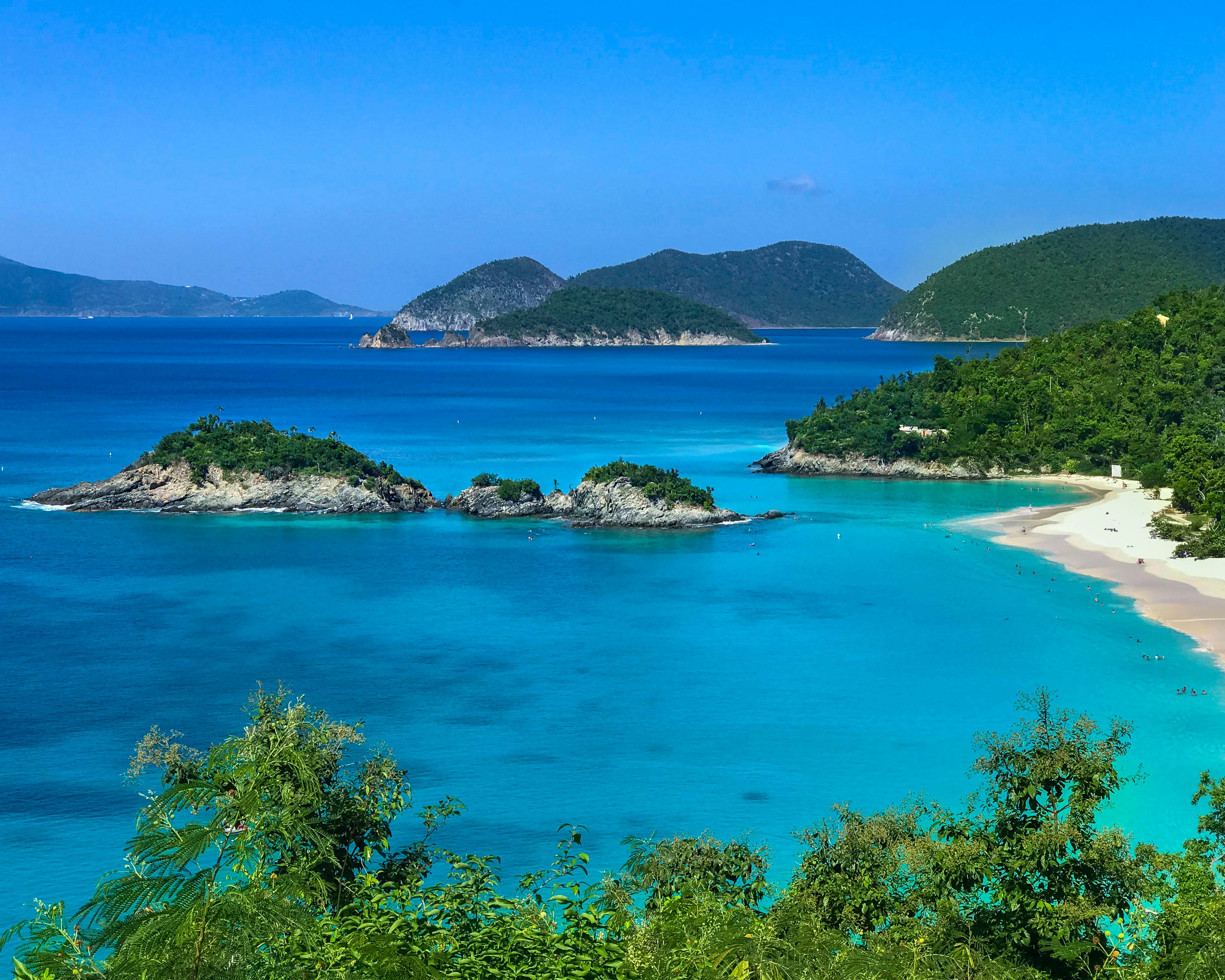 Pristine beaches and azure waters of the US Virgin Islands